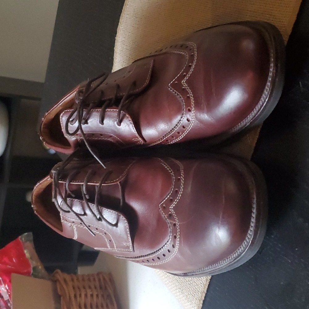 Johnston And Murphy Size 11 Wingtip Brown Sheepsk… - image 2